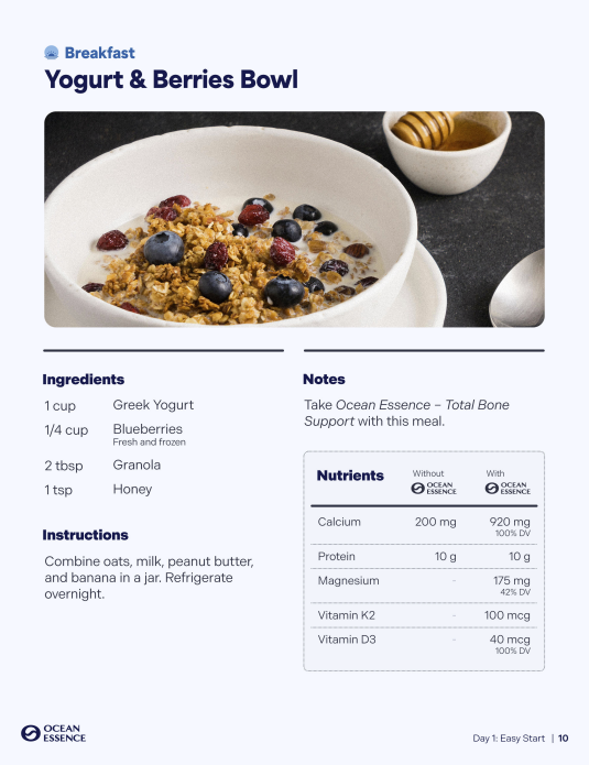 Bone Health Nutrition Guide (eBook)*